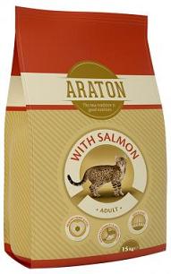 ARATON cat adult salmon&chicken 15kg pašaras suaugusioms katėms su lašiša ir vištiena