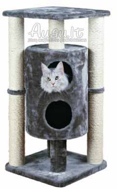 Trixie Vigo kačių stovas su dviejų aukštų namu drąskykle 94 cm pilkas