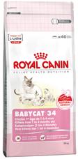 Royal Canin Baby Cat 34 4 kg. maistas jauniems kačiukams nuo 1 iki 4 mėn. ir kačių patelėms nėštumo laikotarpiu