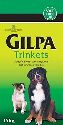 Gilpa Trinkets aktyviems šunims 15 kg.