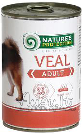Nature's Protection Adult Veal šunų konservai su veršiena 400 g