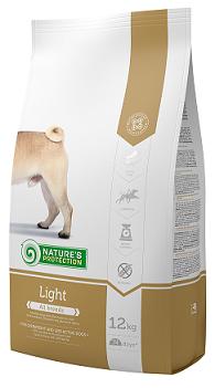 NATURES PROTECTION Dog Light nekoloringas suaugusių visų veislių šunų pašaras,12 kg