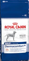 Royal Canin Maxi Dermacomfort 25 3 kg. maistas šunims su sudirginta ir niežtičia oda